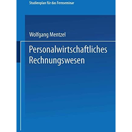 Personalwirtschaftliches Rechnungswesen [Paperback]