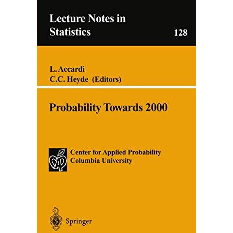 Probability Towards 2000 [Paperback]