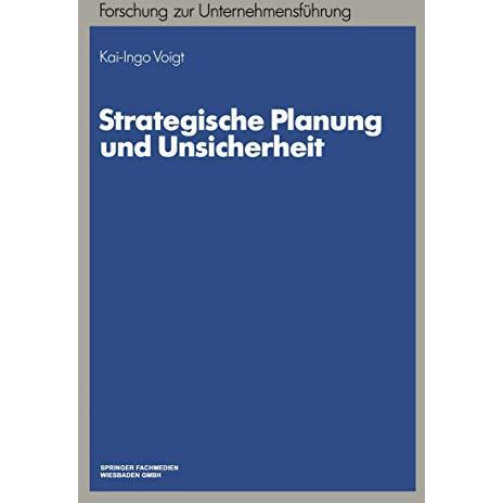 Strategische Planung und Unsicherheit [Paperback]