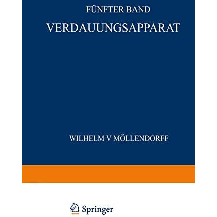 Verdauungsapparat: F?nter Band / 3. Teil [Paperback]