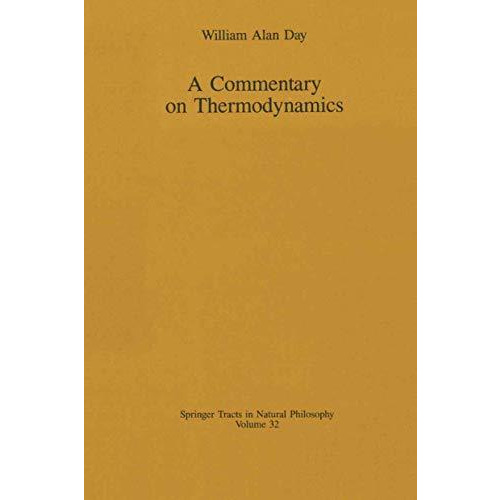 A Commentary on Thermodynamics [Paperback]