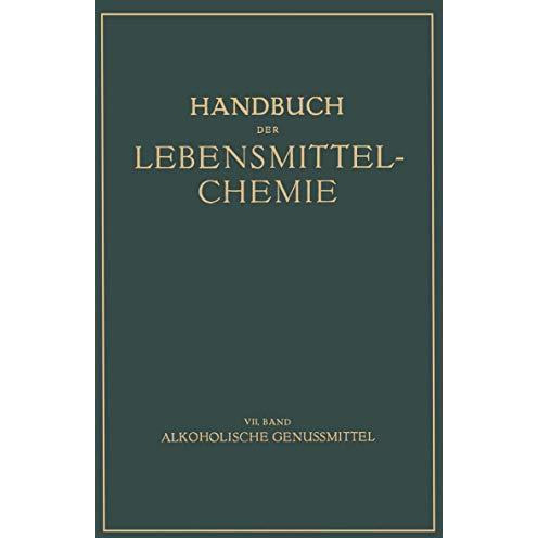 Alkoholische Genussmittel [Paperback]