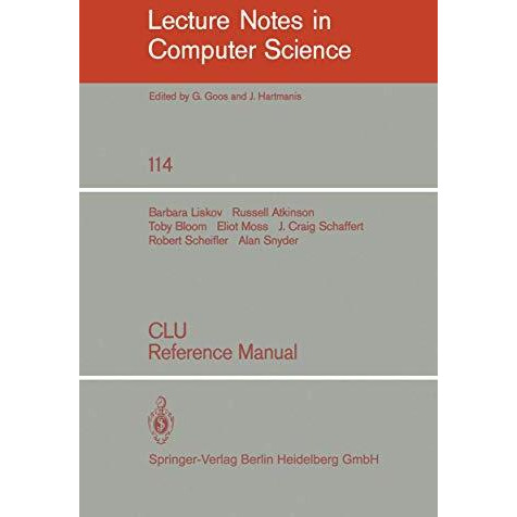 CLU: Reference Manual [Paperback]