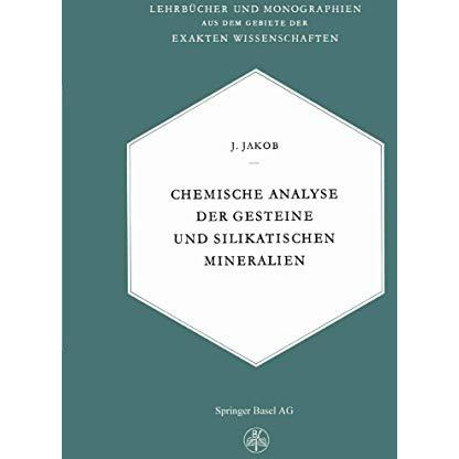 Chemische Analyse der Gesteine und Silikatischen Mineralien [Paperback]