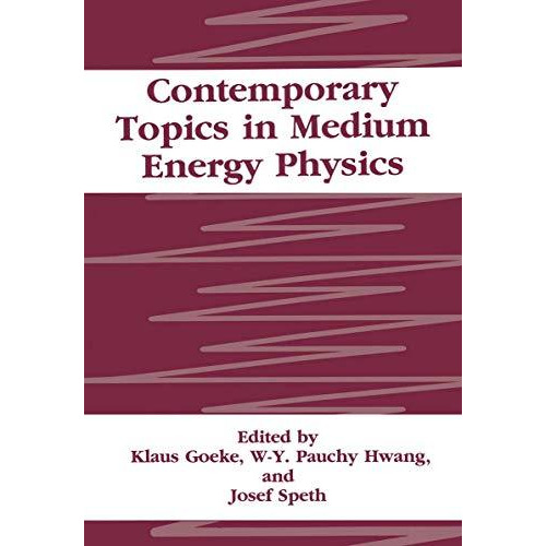 Contemporary Topics in Medium Energy Physics [Hardcover]