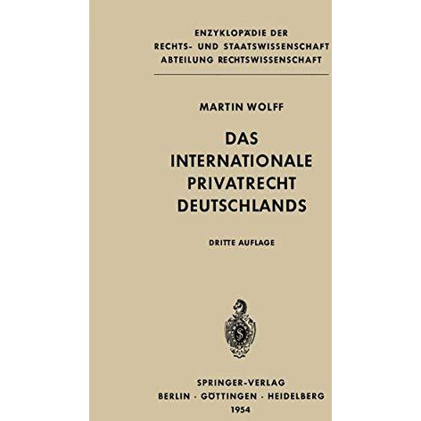 Das Internationale Privatrecht Deutschlands [Paperback]