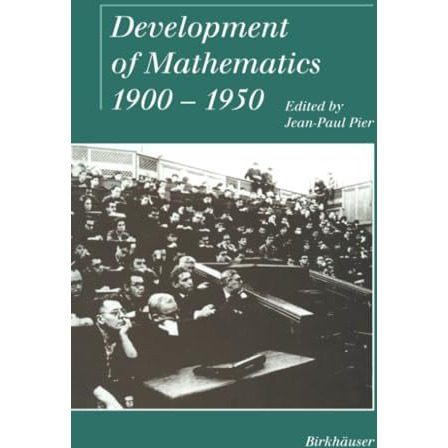 Development of Mathematics 19001950 [Paperback]