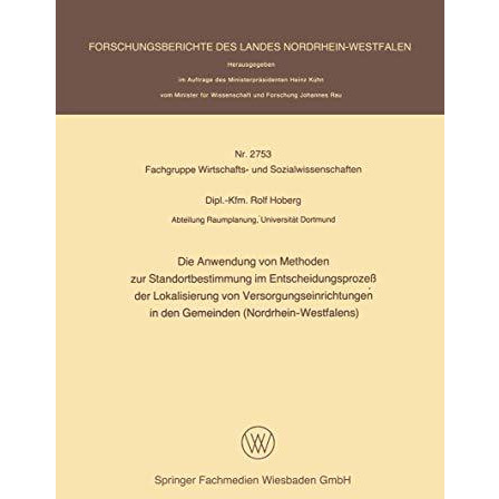 Die Anwendung von Methoden zur Standortbestimmung im Entscheidungsproze? der Lok [Paperback]