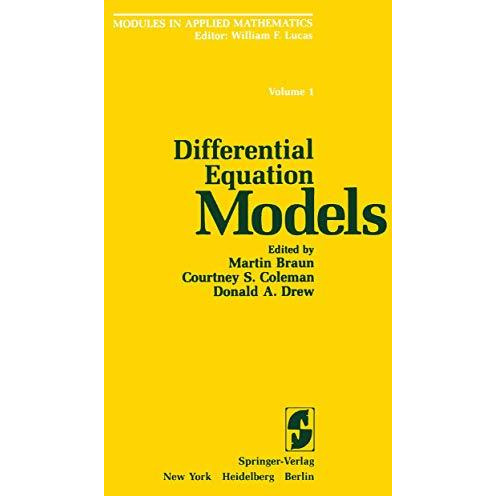 Differential Equation Models [Paperback]