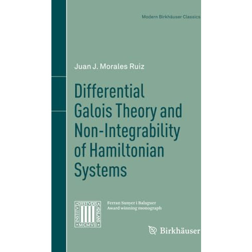 Differential Galois Theory and Non-Integrability of Hamiltonian Systems [Paperback]