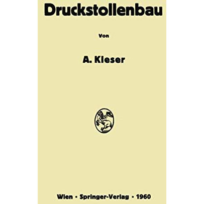 Druckstollenbau [Paperback]