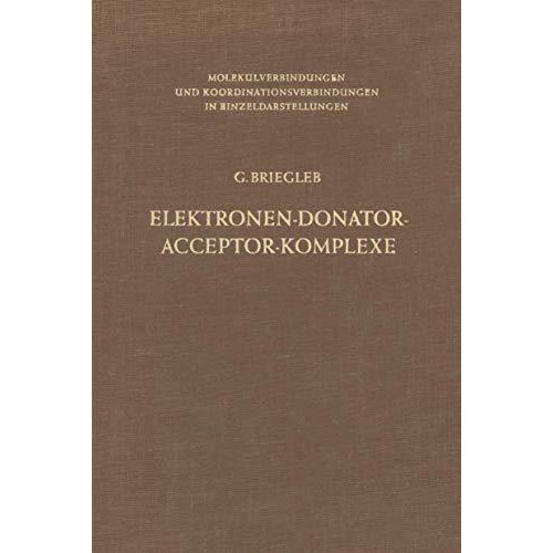 Elektronen-Donator-Acceptor-Komplexe [Paperback]