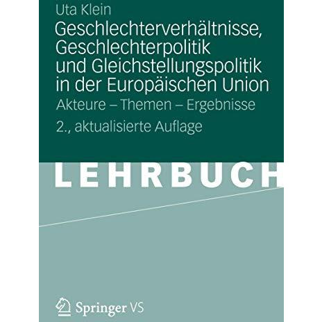 Geschlechterverh?ltnisse, Geschlechterpolitik und Gleichstellungspolitik in der  [Paperback]