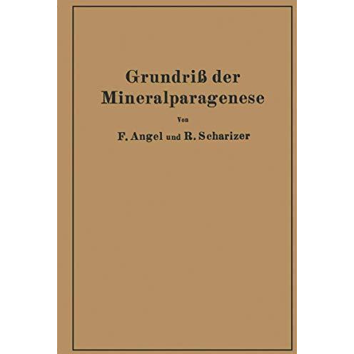 Grundri? der Mineralparagenese [Paperback]