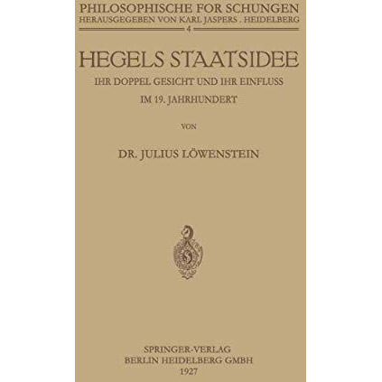 Hegels Staatsidee [Paperback]