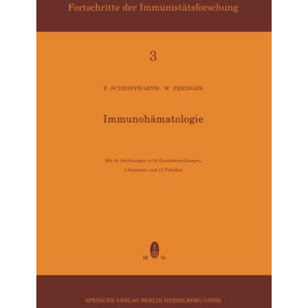 Immunoh?matologie [Paperback]