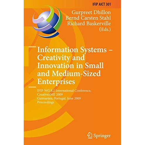 Information Systems -- Creativity and Innovation in Small and Medium-Sized Enter [Paperback]