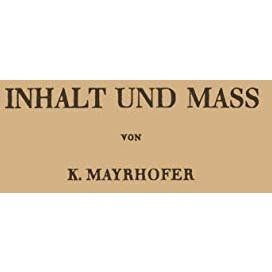 Inhalt und Mass [Paperback]