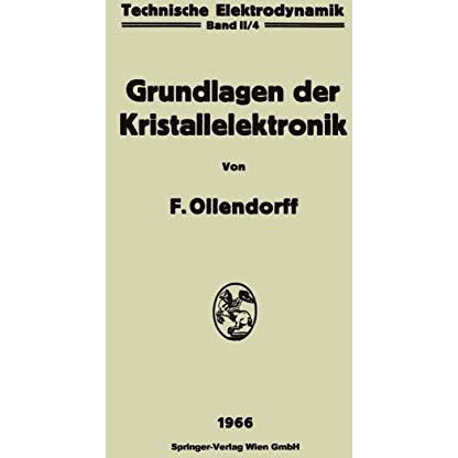 Innere Elektronik: Grundlagen der Kristallelektronik [Paperback]