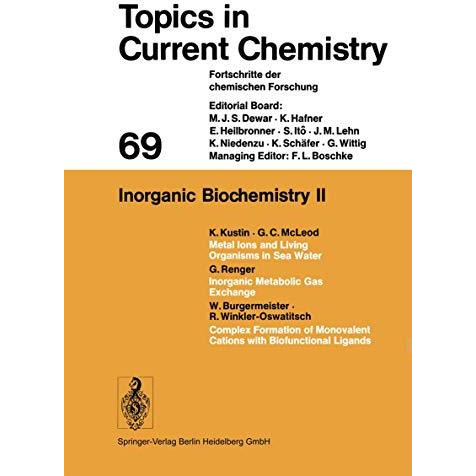 Inorganic Biochemistry II [Paperback]