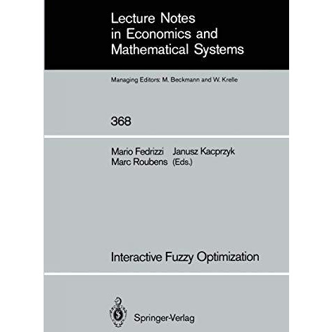 Interactive Fuzzy Optimization [Paperback]