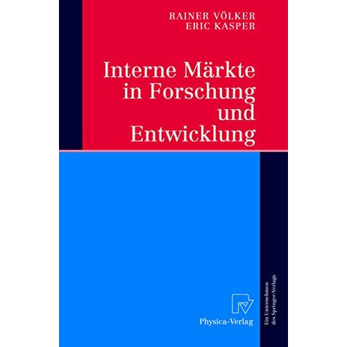 Interne M?rkte in Forschung und Entwicklung [Hardcover]