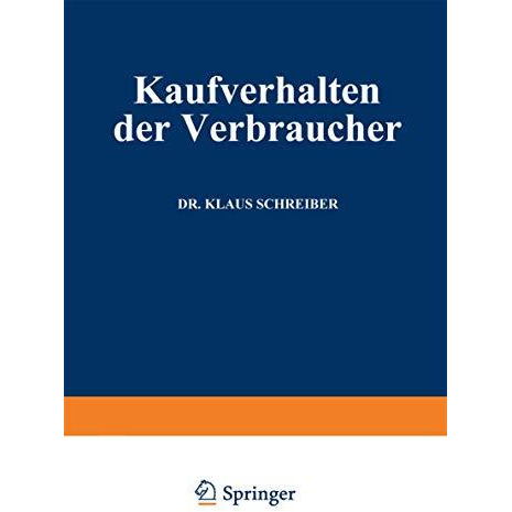 Kaufverhalten der Verbraucher [Paperback]