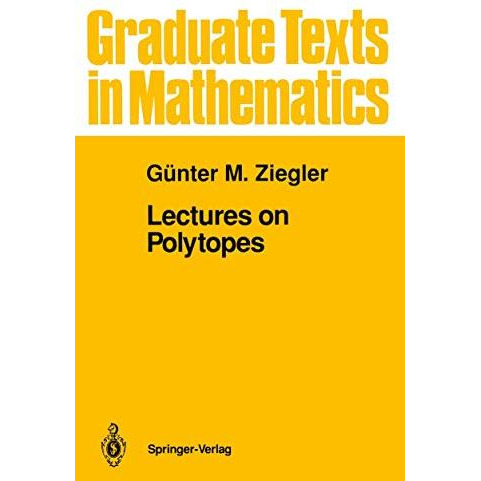 Lectures on Polytopes [Paperback]