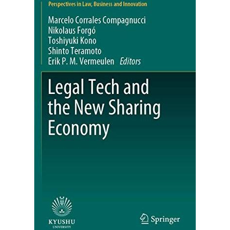 Legal Tech and the New Sharing Economy [Paperback]