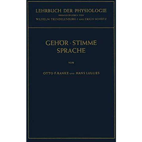 Lehrbuch der Physiologie in Zusammenh?ngenden Einzeldarstellungen: Physiologie d [Paperback]