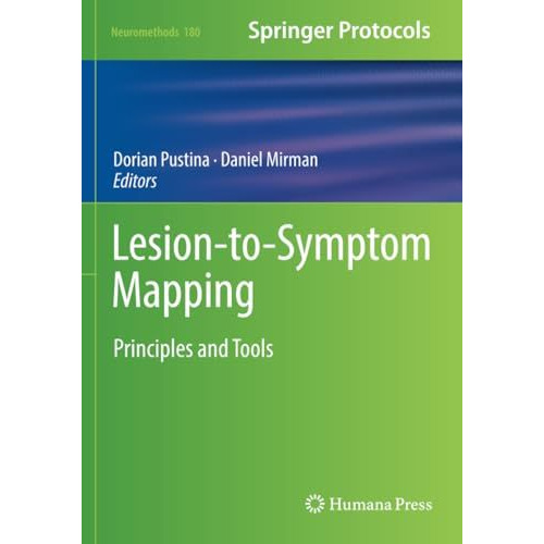 Lesion-to-Symptom Mapping: Principles and Tools [Paperback]