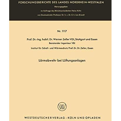 L?rmabwehr bei L?ftungsanlagen [Paperback]