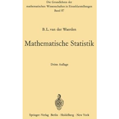 Mathematische Statistik [Paperback]