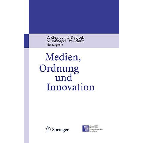 Medien, Ordnung und Innovation [Hardcover]