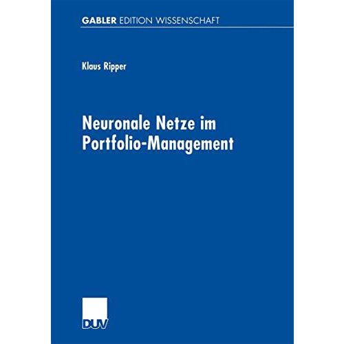 Neuronale Netze im Portfolio-Management [Paperback]