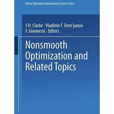 Nonsmooth Optimization and Related Topics [Paperback]