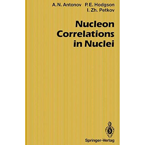 Nucleon Correlations in Nuclei [Paperback]