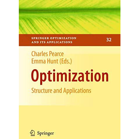 Optimization: Structure and Applications [Hardcover]