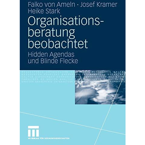 Organisationsberatung beobachtet: Hidden Agendas und Blinde Flecke [Paperback]