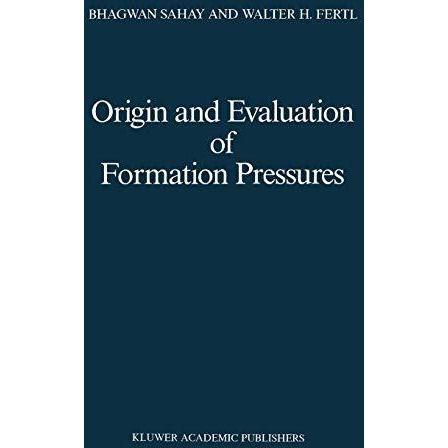 Origin and Evaluation of Formation Pressures [Hardcover]