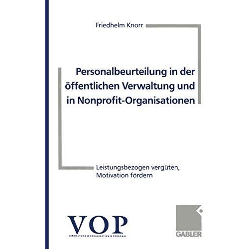 Personalbeurteilung in der ?ffentlichen Verwaltung und in Nonprofit-Organisation [Paperback]