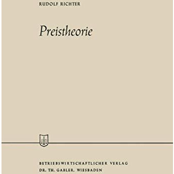 Preistheorie [Paperback]