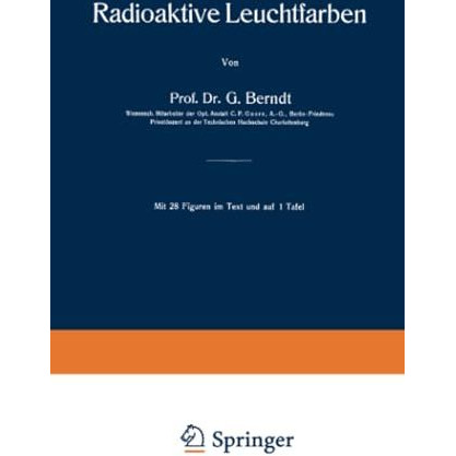 Radioaktive Leuchtfarben [Paperback]