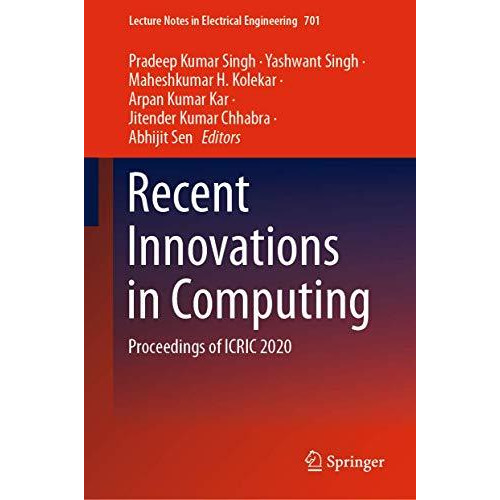 Recent Innovations in Computing: Proceedings of ICRIC 2020 [Hardcover]