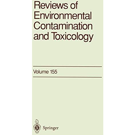 Reviews of Environmental Contamination and Toxicology [Paperback]