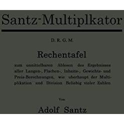 Santz-Multiplikator D.R.G.M. [Paperback]