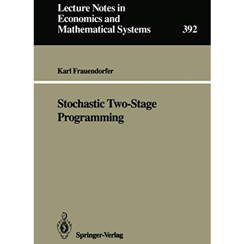 Stochastic Two-Stage Programming [Paperback]