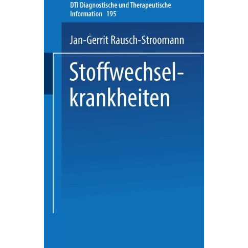 Stoffwechselkrankheiten [Paperback]