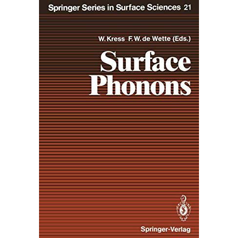 Surface Phonons [Paperback]