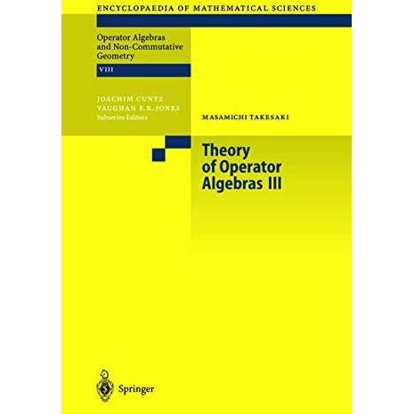 Theory of Operator Algebras III [Hardcover]